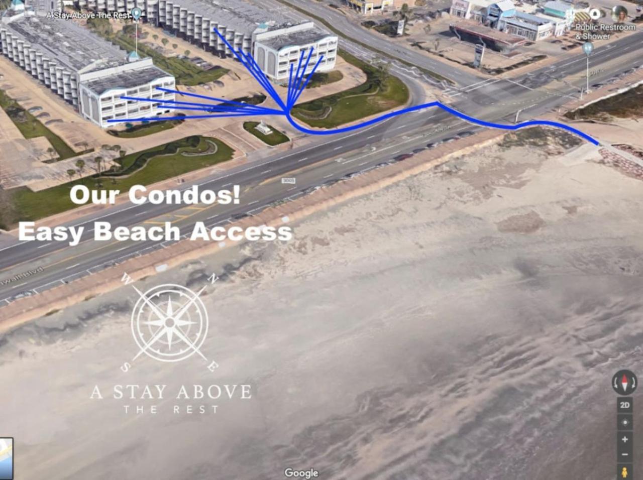 גלווסטון Cdm 304 - Beachfront Serenity מראה חיצוני תמונה